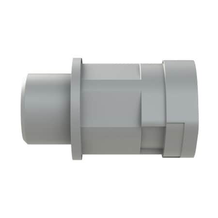 Pma Conduit Fitting Grounding Connector, M16, Polyamide, Gray SLND-M162